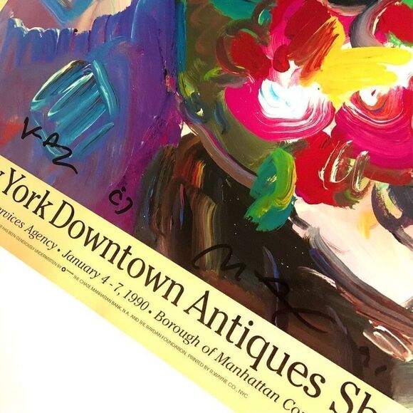 PETER MAX Signed “The Brown Lady” Poster (1990) - Picture 6 of 9